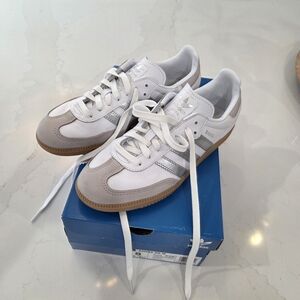 Adidas White and Gray Sneakers